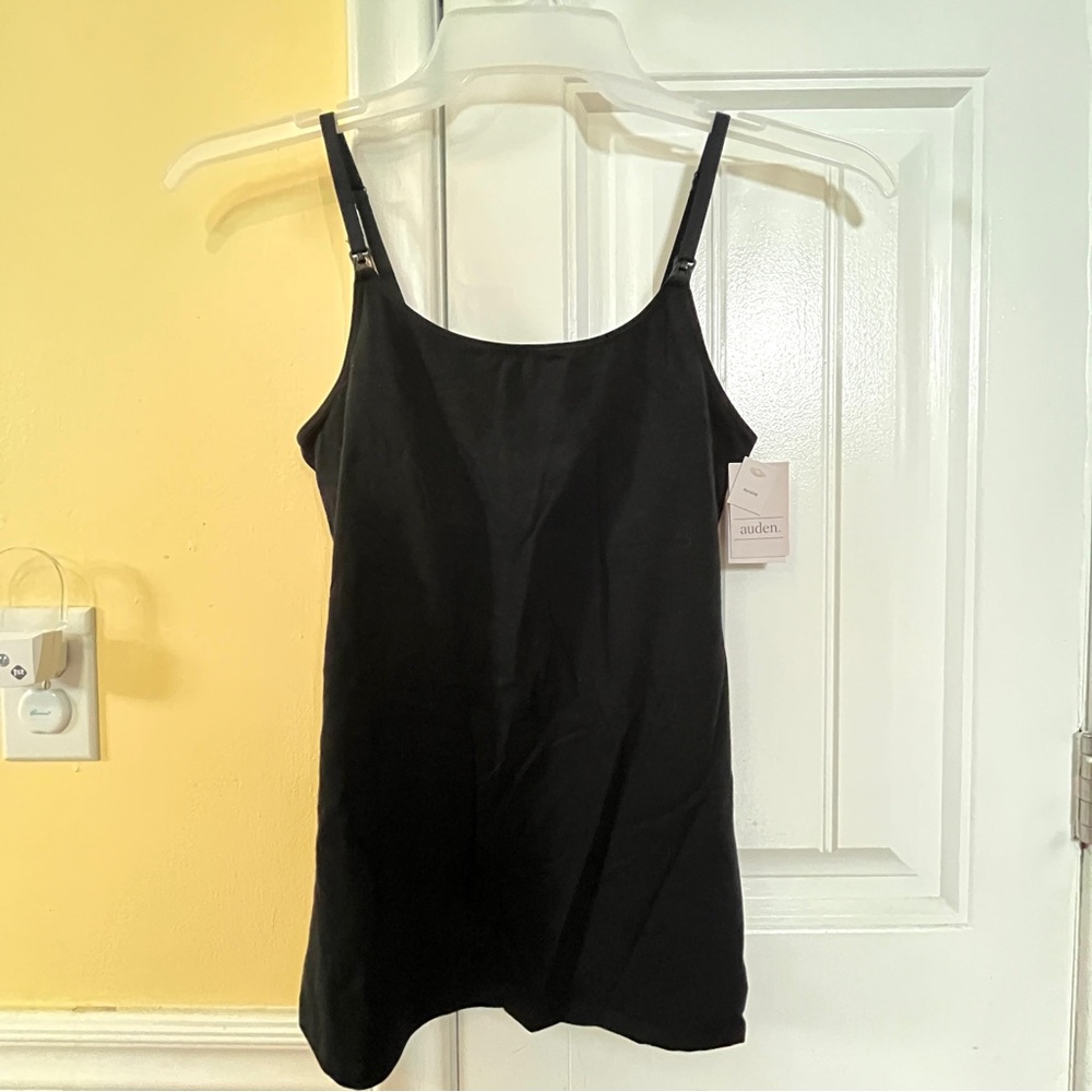 3/$15 Black nursing tank top - maternity